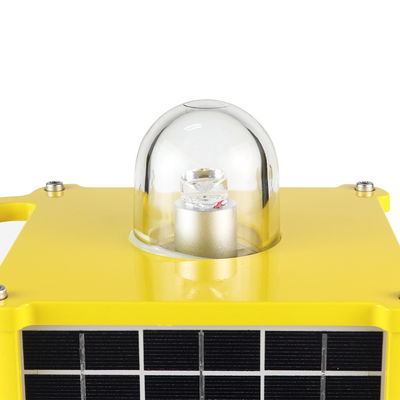 T Shaped 2W 12V 9AH Aerodrome Solar Warning Light IEC IP68